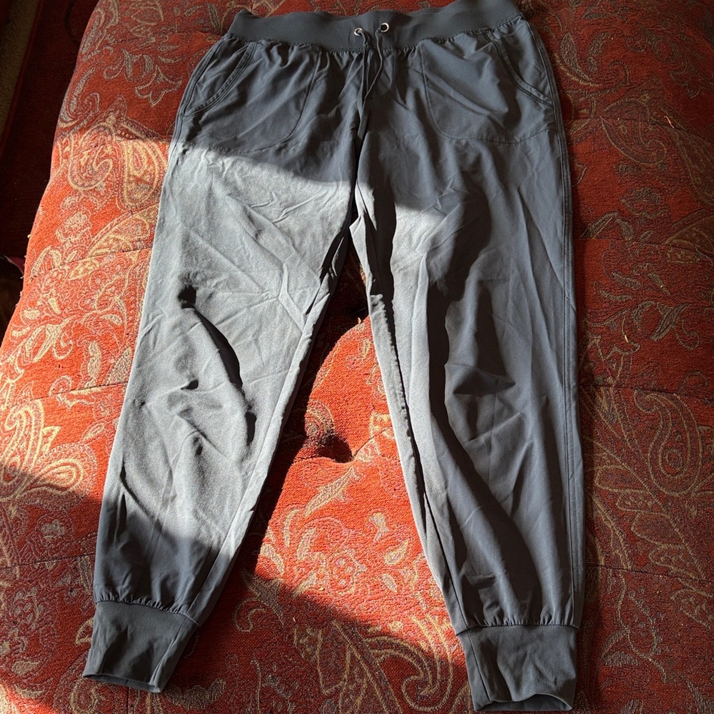 Gray Drawstring Jogger Pants - image 1